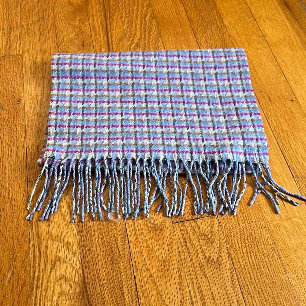 V. Fraas Purple/Blue Cashmink Scarf